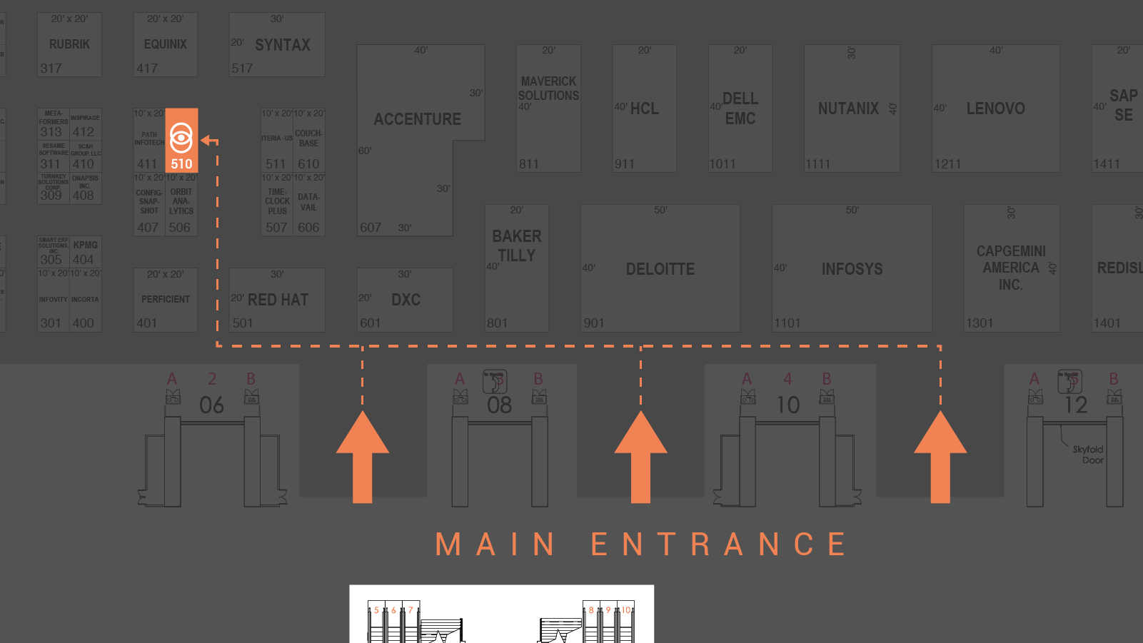 OpenWorld 2019 Exchange Map